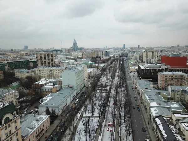 Copter Sity View Panorama Moscou — Fotografia de Stock