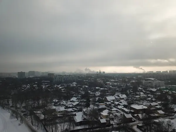 Вертоліт Сіті Зору Москви Панорама — стокове фото