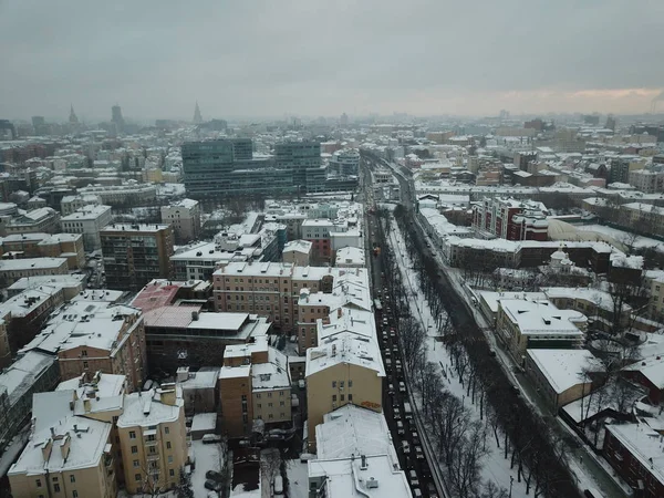 Copter Mångfald Moskva Panorama — Stockfoto