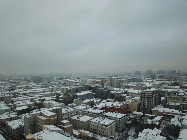 Copter Mångfald Moskva Panorama — Stockfoto