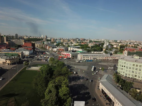 Copter Moscovo Sity Vista Panorama — Fotografia de Stock