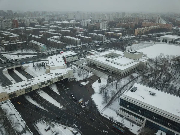 Copter Moskva Mångfald Panorama — Stockfoto