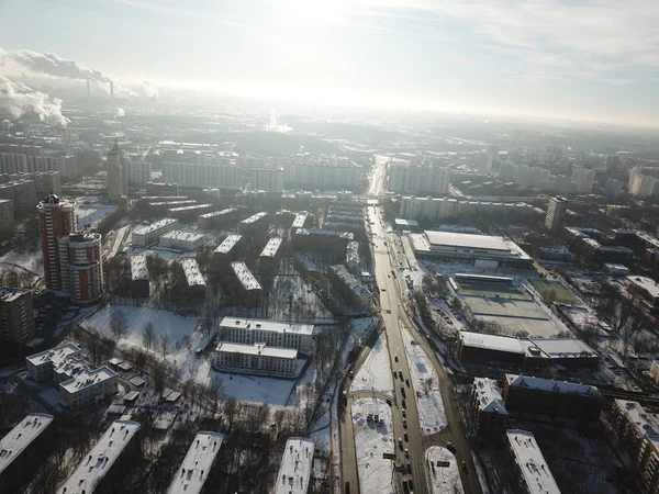 Panorama Sity Himmel Blick Moskau — Stockfoto