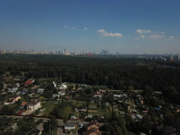 Panorama Richting Hemel Bekijken Moskou — Stockfoto