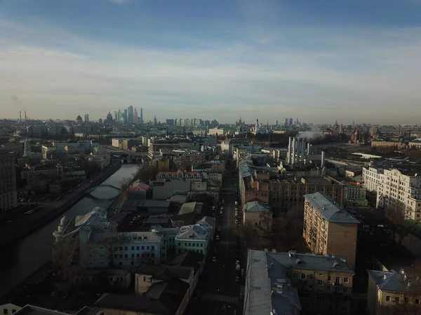Panorama Mångfald Sky Visa Moskva — Stockfoto
