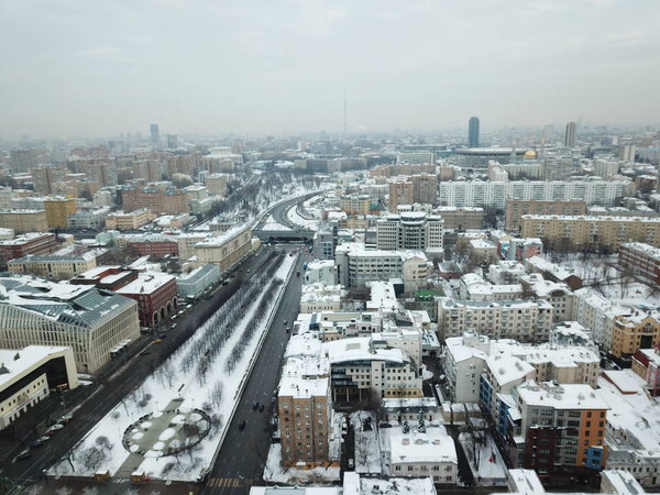 Panorama moscow sity view