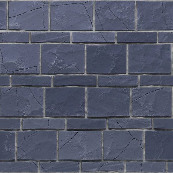 Seamless exture of navy blue grunge brickwall. 3d render — Stock Photo, Image