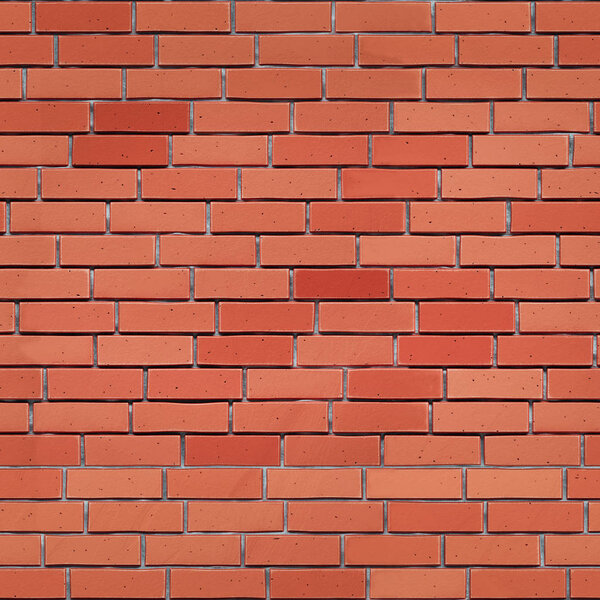 Seamless red brick wall texture. 3d render