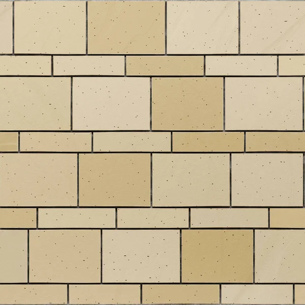 Sömlösa exture av sandsten beige stenmur. 3D render — Stockfoto