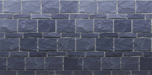 Konsistens av marinblå grunge brickwall. 3D render — Stockfoto