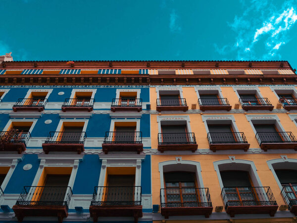 Balconies in Spain the city og Zaragoza