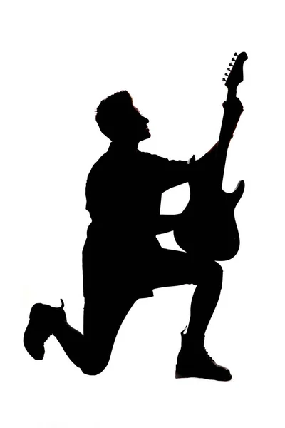 Junge Mit Gitarre — Stockfoto