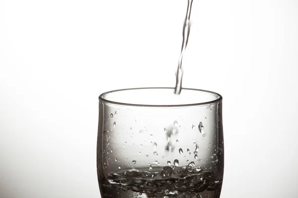 Bicchiere Acqua Potabile Bicchiere Acqua Con Veleno Indefinito — Foto Stock