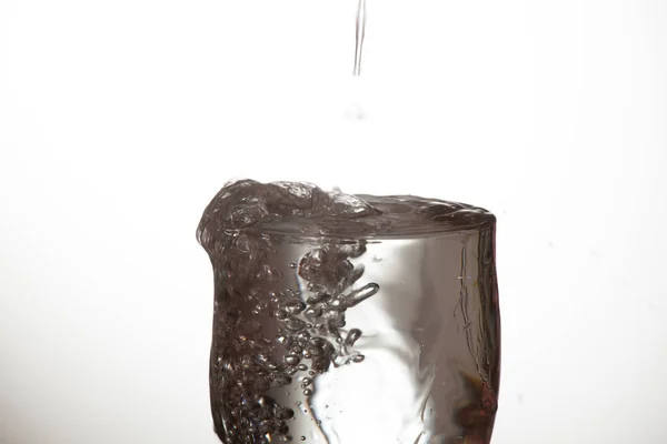 Pohár Víz Vagy Pohár Vízzel Meghatározatlan Méreg — Stock Fotó