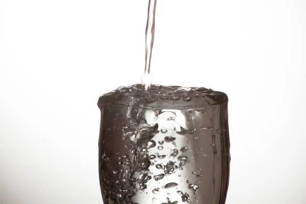 Bicchiere Acqua Potabile Bicchiere Acqua Con Veleno Indefinito — Foto Stock