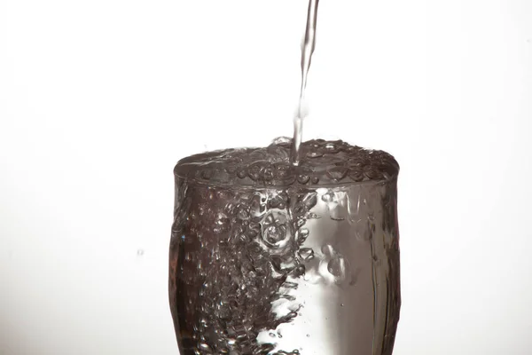 Bicchiere Acqua Potabile Bicchiere Acqua Con Veleno Indefinito — Foto Stock