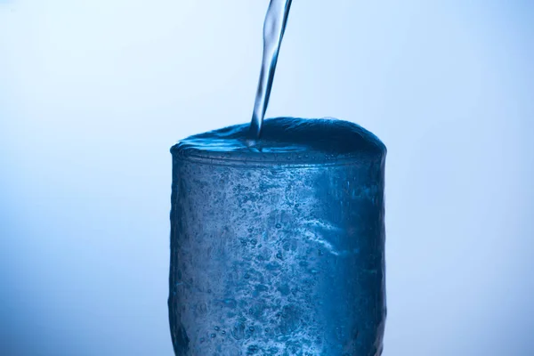 Bicchiere Acqua Potabile Bicchiere Acqua Con Veleno Indefinito — Foto Stock