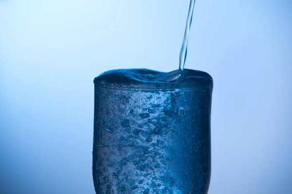 Bicchiere Acqua Potabile Bicchiere Acqua Con Veleno Indefinito — Foto Stock