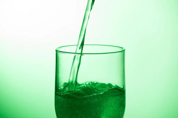 Dricksglas Vatten Eller Ett Glas Vatten Med Odefinierad Poison — Stockfoto