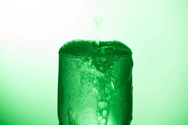 Glas Water Glas Water Met Niet Gedefinieerde Gif Drinken — Stockfoto