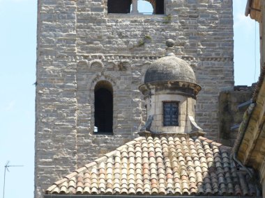 bir dini yılında Vic, Barcelona'da eyaletinin şehrin Catalonia, İspanya bina cephe