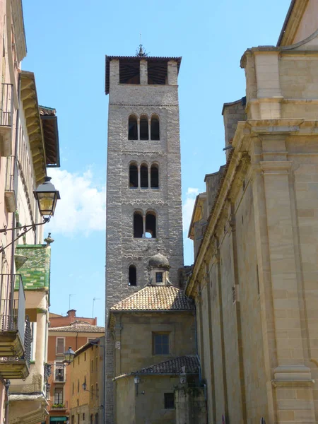 Zvonice Kostela Městě Vic Provincii Barcelona Katalánsko Španělsko — Stock fotografie