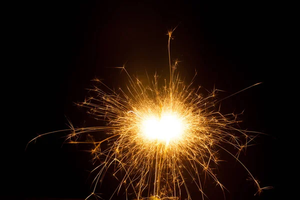 Llamarada Encendida Una Fiesta Infantil Generando Centenares Giros Con Brillo —  Fotos de Stock