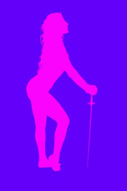 profil ve siluet spor hareketleri yapma modeli