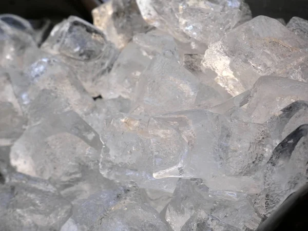Кубики Льоду Відрі Охолоджуючі Напої — стокове фото
