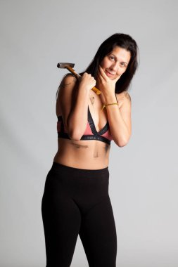 profesyonel kız o gerçekleştirmek zorunda onarım analiz