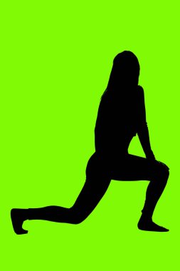 bir modelin figürleri ve siluetleri