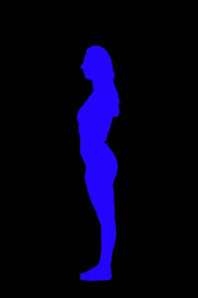 Figury Sylwetki Modelu — Zdjęcie stockowe