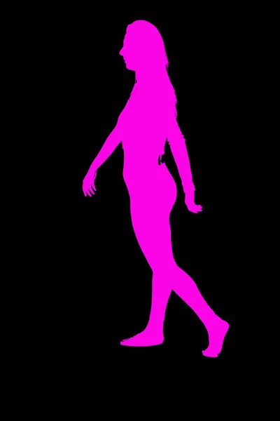 figures and silhouettes of a model