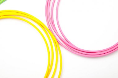 rasgele çeşitli renklerde geometrik şekiller