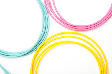 rasgele çeşitli renklerde geometrik şekiller