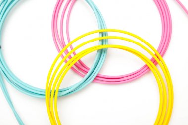 rasgele çeşitli renklerde geometrik şekiller