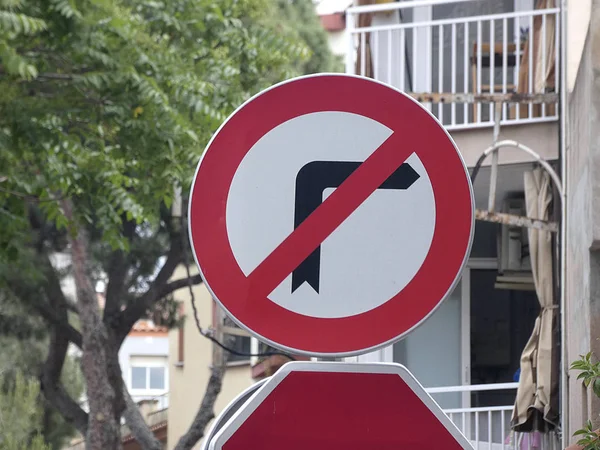 Regels Verkeersborden Zodat Verkeer Niet Duur — Stockfoto