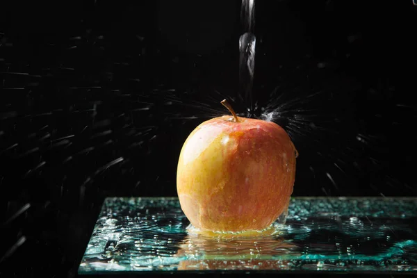 Apfel Gesunde Gesunde Süße Früchte Ideal Zum Dessert Oder Als — Stockfoto