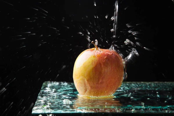 Apfel Gesunde Gesunde Süße Früchte Ideal Zum Dessert Oder Als — Stockfoto
