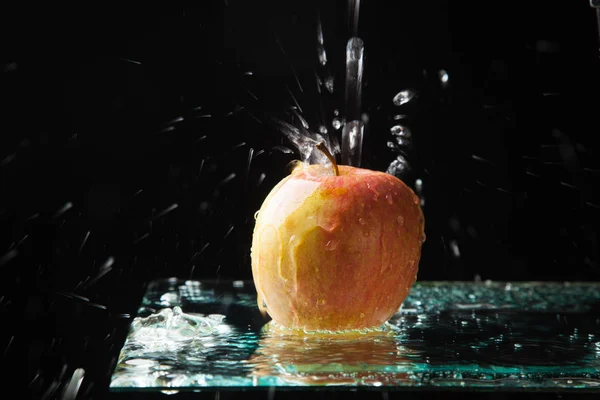 Apple Healthy Healthy Sweet Fruit Ideal Eating Dessert Fruit Breakfast — Stock Photo, Image