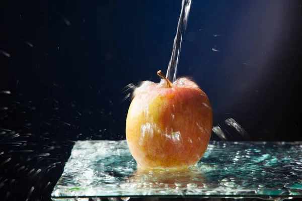 Apfel Gesunde Gesunde Süße Früchte Ideal Zum Dessert Oder Als — Stockfoto