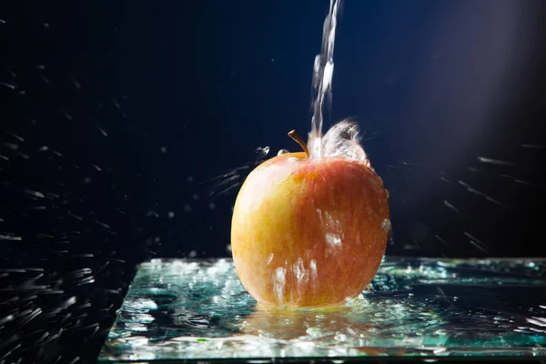 Apfel Gesunde Gesunde Süße Früchte Ideal Zum Dessert Oder Als — Stockfoto