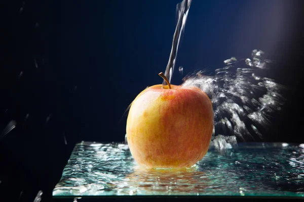 Apfel Gesunde Gesunde Süße Früchte Ideal Zum Dessert Oder Als — Stockfoto