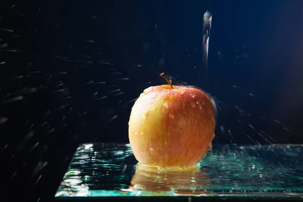 Apfel Gesunde Gesunde Süße Früchte Ideal Zum Dessert Oder Als — Stockfoto