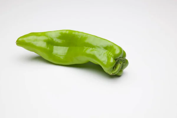 Uma Simples Pimenta Verde Cheia Vitaminas Saudável — Fotografia de Stock