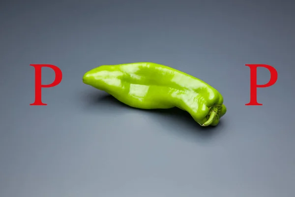 Zöld Piros Paprika Egészséges Zöldség Tele Vitaminokkal Lehet Nyersen Vagy — Stock Fotó