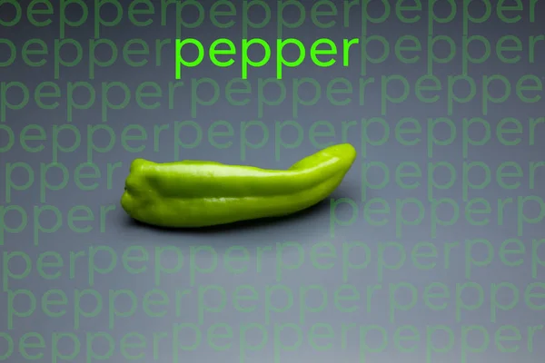 a simple green pepper, full of vitamins and healthy.