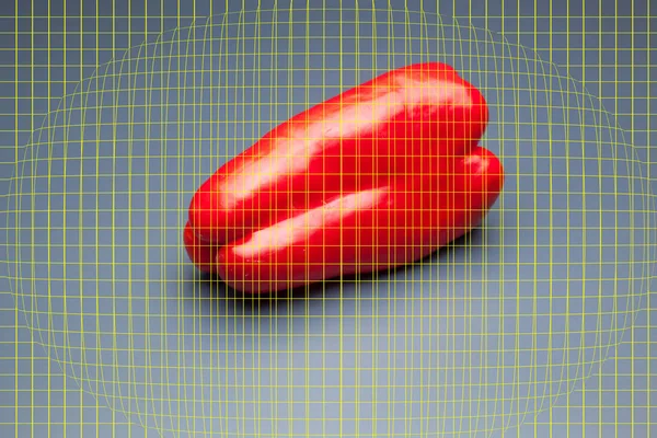 Grön Och Röd Paprika Hälsosam Grönsak Full Vitaminer Kan Ätas — Stockfoto