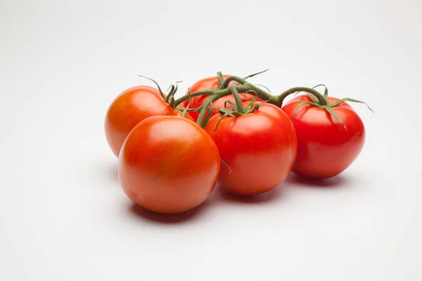 Tomate Rouge Pleine Vitamines Santé Idéal Pour Les Salades Jus — Photo