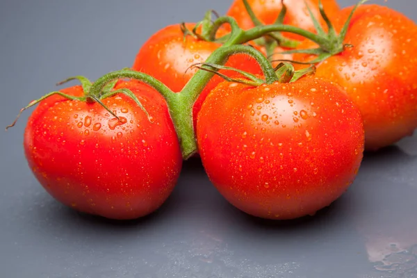 Červené Rajče Plné Vitamínů Zdraví Ideální Pro Saláty Džusy Džemy — Stock fotografie